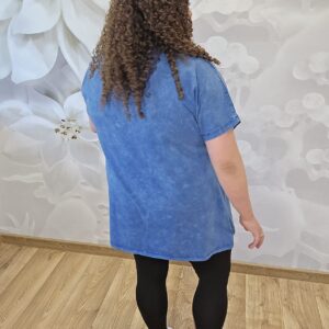 Bluzka Dekatyzowana z Aplikacją Misia Plus Size – miękka bawełna, turecka jakoś8 - obrazek 3