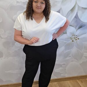 Spodnie Alladynki Orest Plus Size – lekka wiskoza z gumką w pasie - obrazek 3
