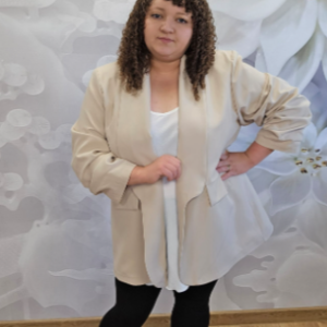 Marynarka Damska Plus Size z Podszewką - Fango - obrazek 6