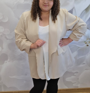 Marynarka Damska Plus Size z Podszewką - Fango - obrazek 5