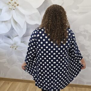 Tunika Grochy Plus Size – Granat - obrazek 4
