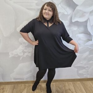 Tunika Kołnierzyk Plus Size - obrazek 3