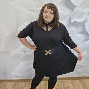 Tunika Kołnierzyk Plus Size - obrazek 4